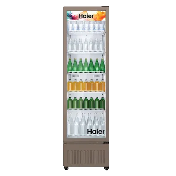 Haier HVC 405 GT5, 5 Star, Touch LED Visi Cooler Glass Door, Adjustable Shelves, Single Door Commercial Refrigerator (HVC405GT5)