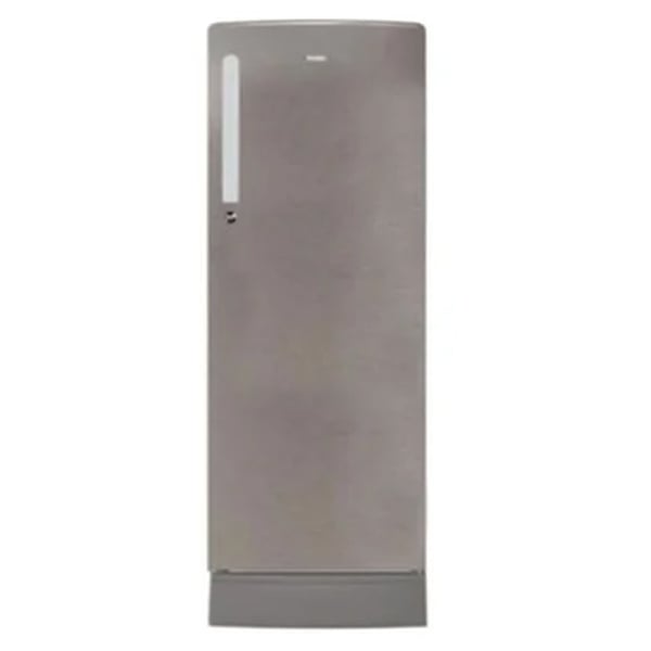 Haier 242Litres Single Door Refrigerator (Inox Steel) (HRD2423PISE)