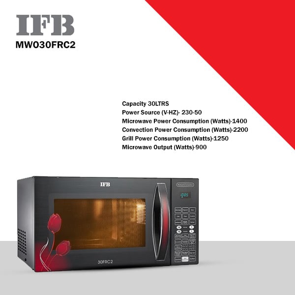 IFB 30 L Convection Microwave Oven  (MWO30FRC2, Silver)