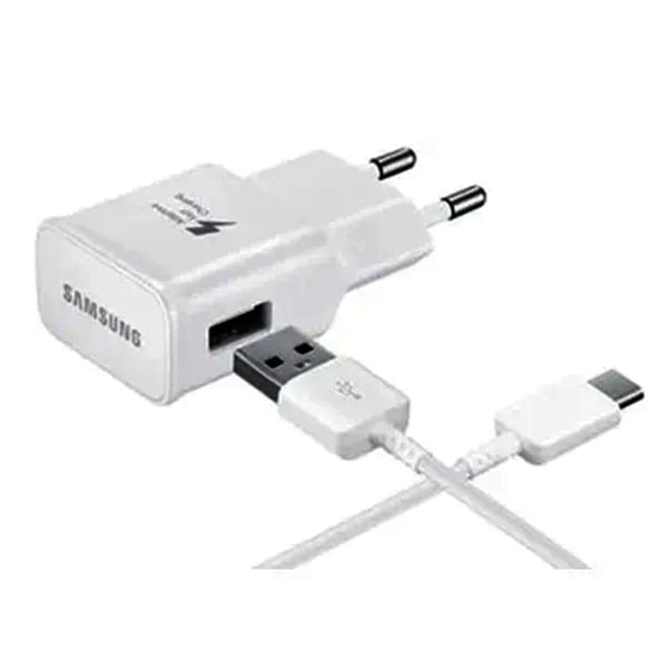 Samsung EP-TA20IWECGIN Type C Mobile Charger with Detachable Cable  (White) (SAMSEP-TA20IWECGIN)