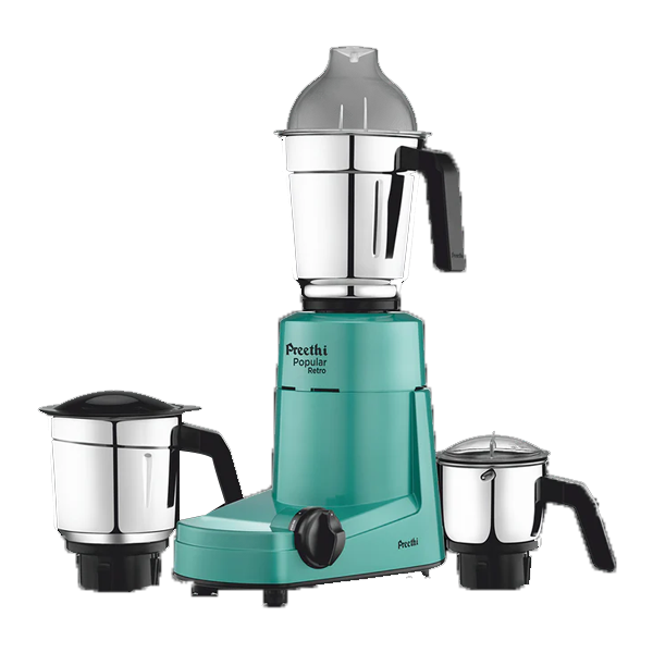 Preethi Popular Retro Green 750 W Mixer Grinder  (POPULARRETROGREEN)