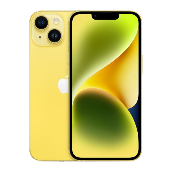 Apple iPhone 14 (128GB, Yellow, IP14128YELLOWMR3X3)