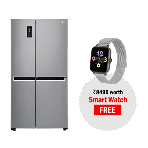  LG 687 L Side by side Refrigerator with Inverter Linear Compressor and  Express Freezing Smart Diagnosis (GCB247SLUV)