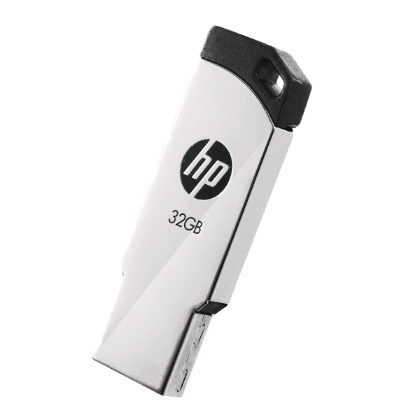 HP 32GB USB 2.0 Flash Drive (HPV23632GBUSB2.0, Silver)