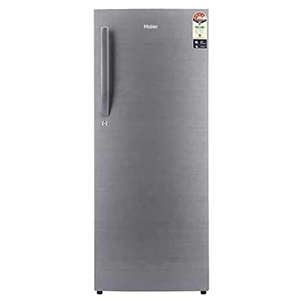 Haier 220 L 4 Star Direct Cool Single Door Refrigerator (HRD2204BS, Sliver White)