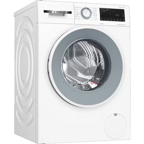 BOSCH Serie 6 10 kg/6kg Fully Automatic Front Load Washer Dryer Combo (In-built Heater, WNA254U0IN, White)