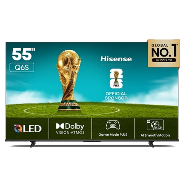 Hisense 139 cm 55 inch 4K QLED TV (HISENSE55Q6S)