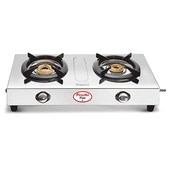 Preethi Stove Glare With 2Bruners-Stainless Steel (GLARE2B)