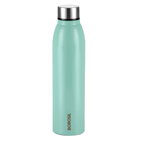 Borosil 950 ml Glacier Stainless Steel Water Bottle (Jade, BRSWBGLACIEJADE950ML)