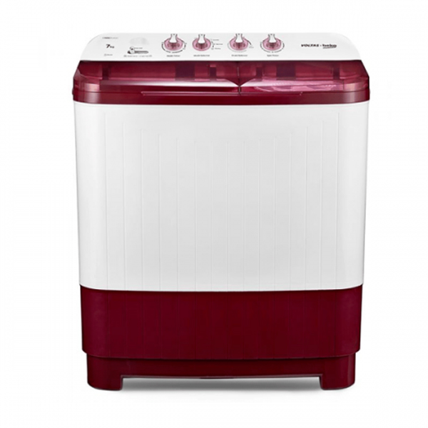Voltas Beko 7Kg Semi- Automatic Top Load Washing Machine ( Red) (WTT70DBRT)