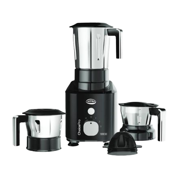 Ultra Choice Pro Mixer Grinder - Black | Fast & Heavy-Duty 1000W High Torque Motor (CHOICEPRO1000W)