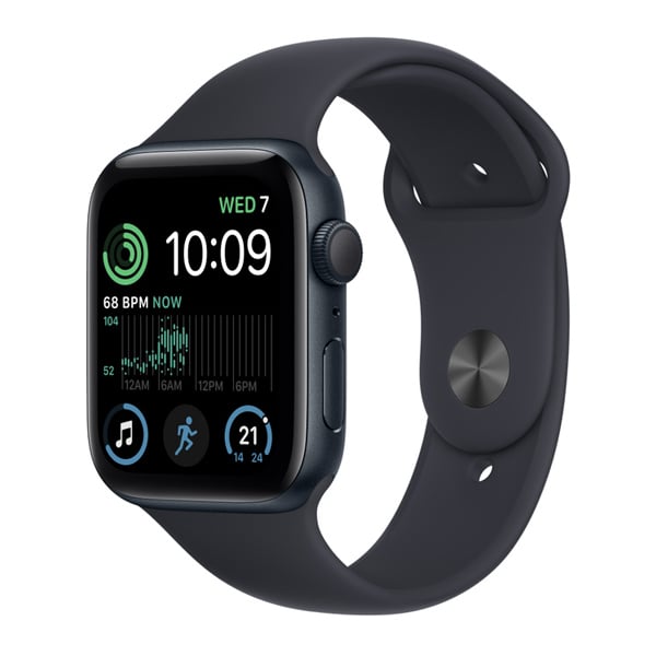 Apple Watch SE GPS + Cellular Midnight Strap, Regular (IWSEGPSCEL44MMMNALSP)