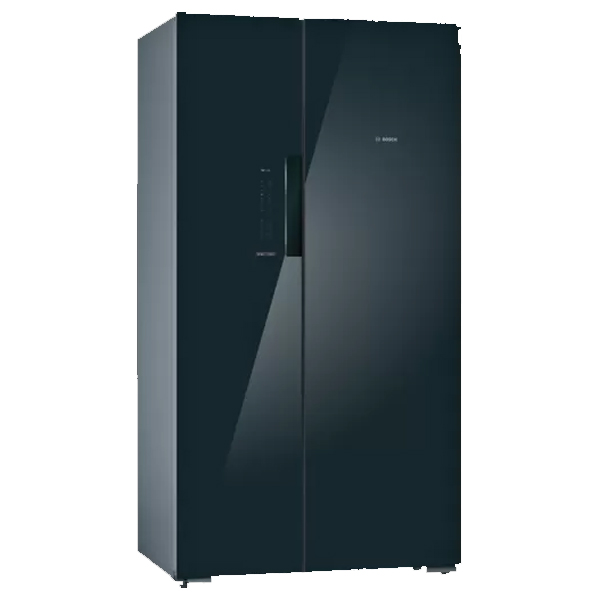 BOSCH 655 L Frost Free Side by Side Refrigerator  (Glass Black, KAN92LB35I)