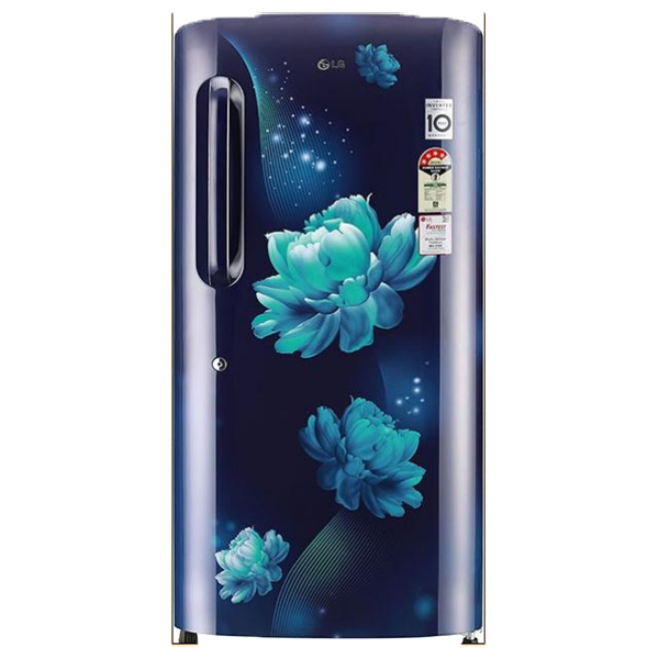 LG 201 L 3 Star Inverter Direct-Cool Single Door Refrigerator (GLB211HBCD, Blue Charm)