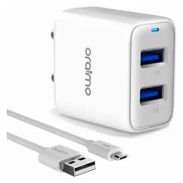 Oraimo 2.1 A Multiport Mobile Charger with Detachable Cable (ORAIMOCWI63D)