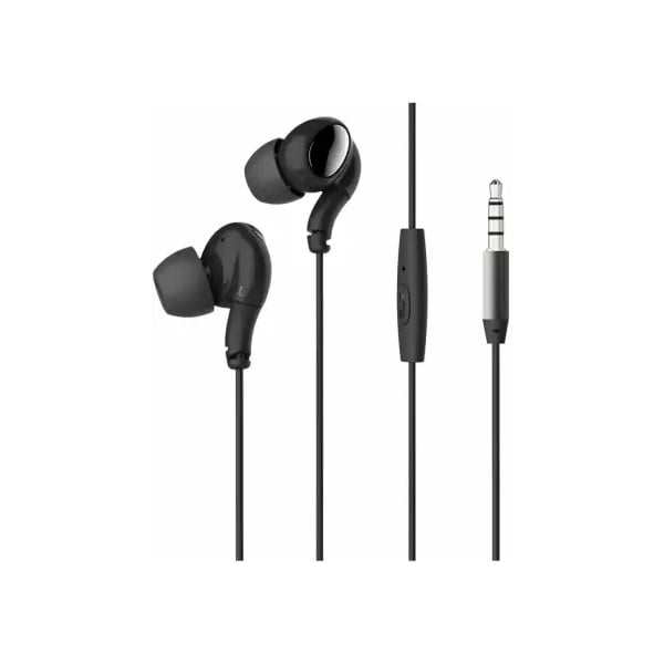 ORAIMO Capsule Extra Bass Wired Earphones with Remote Wired Headset with Mic  (Black, In the Ear) (ORAIMOEP-E23VORTEX)