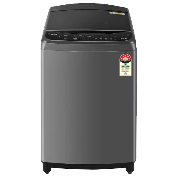 LG 10 Kg 5 Star Inverter Wi-Fi Fully-Automatic Top Load Washing Machine (THD10NWM, Middle Black, AIDD Technology)