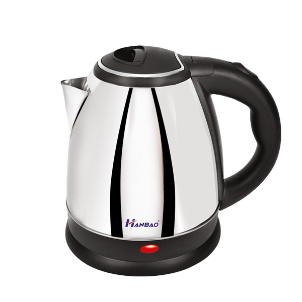 Hanbao 1.5 litre Garma Garam Electric Kettle (1350W, Stainless Steel Body, Cool Touch Handle, Silver Black, GARMAGARAMSS1.5L)