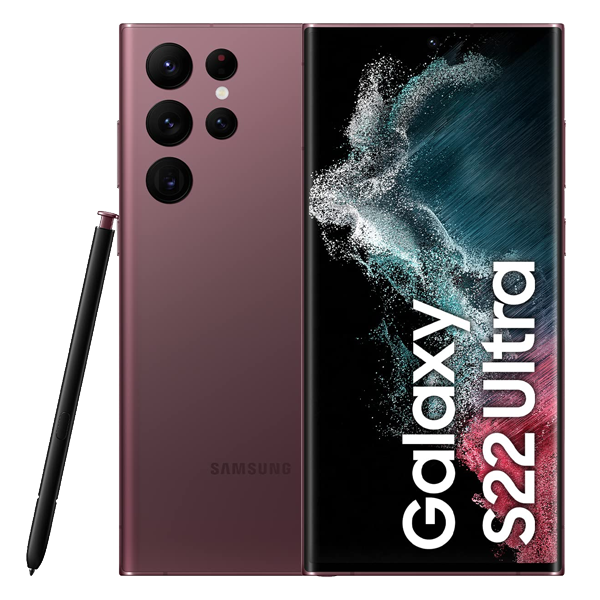Samsung Galaxy S22 Ultra 5G (12GB RAM + 512GB,Burgundy) (S22ULTRA12512BURGUND)