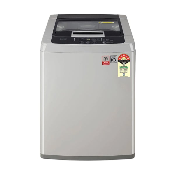 LG 7.5 Kg 5 Star Fully Automatic Top Load Washing Machine (Middle Free Silver) (T75SKSF1Z)