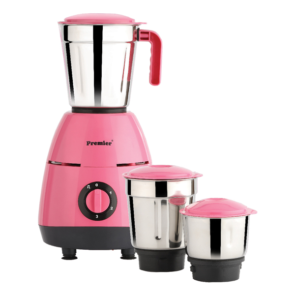 Premier Pinky Mixer Grinder With 3 Stainless Steel Jar (PINKY550W)