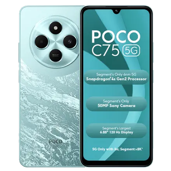 POCO C75 5G Mobile (4GB RAM, 128GB, POCOC755G4128GB)