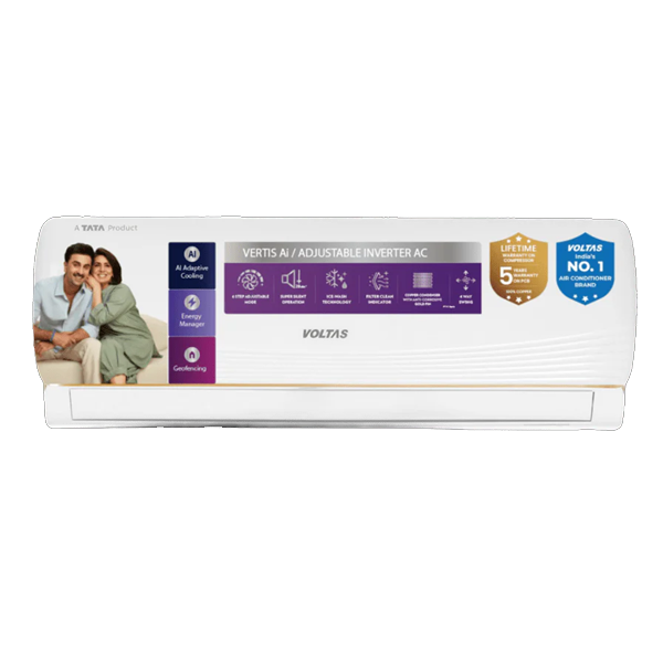 Voltas Vertis AI Zest Gold 1 Ton 3 Star Inverter Split Air Conditioner (1T123INVERAIZSGL3SIU)