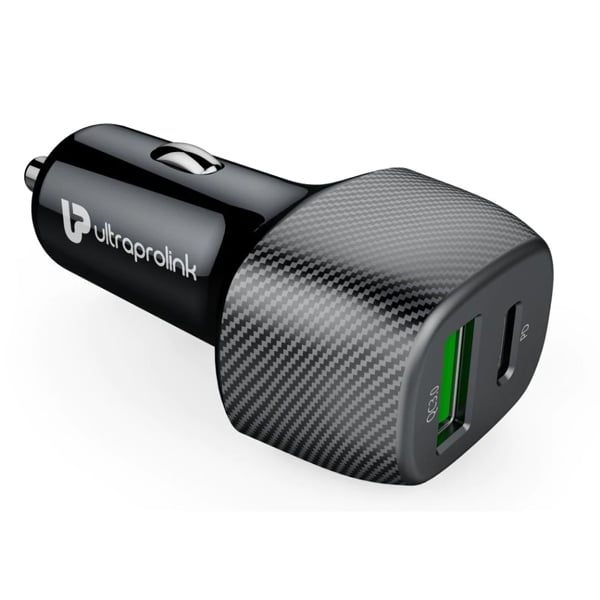 Ultraprolink Um1013 Qc 3.0 Universal Compatible Type C Fast Car Charger With 20W Pd Port 36W (UPLCHRQC3TC38WUM1013)