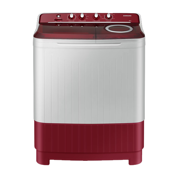 SAMSUNG 7.5 kg Semi Automatic Top Load Washing Machine Grey, Red (WT75B3200RR)