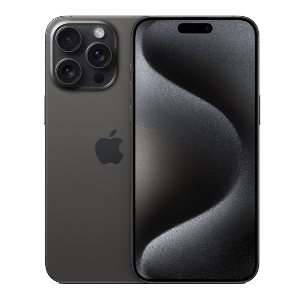 Apple iPhone 15 Pro Max (512GB, Black Titanium, IP15PROMX512BLKMU7C3)