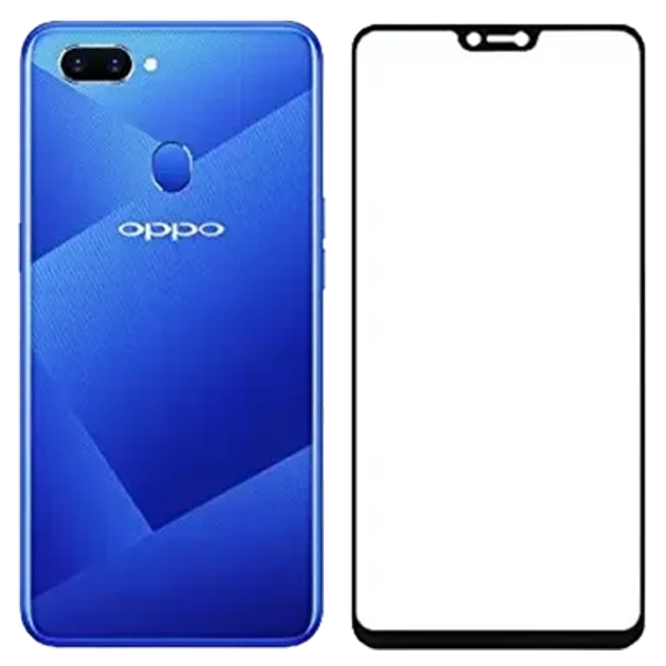 OPPO A5 NaturalBuy Edge To Edge Tempered Glass for OPPO A5 (5D Tempered glass)(Full Glue)  (Pack of 1) (OPPOTEMPA5S)
