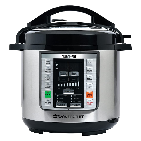 WONDERCHEF Nutri-Pot Electric Rice Cooker  (6 L, Black & Silver) (WCNUTRIPOT6L)