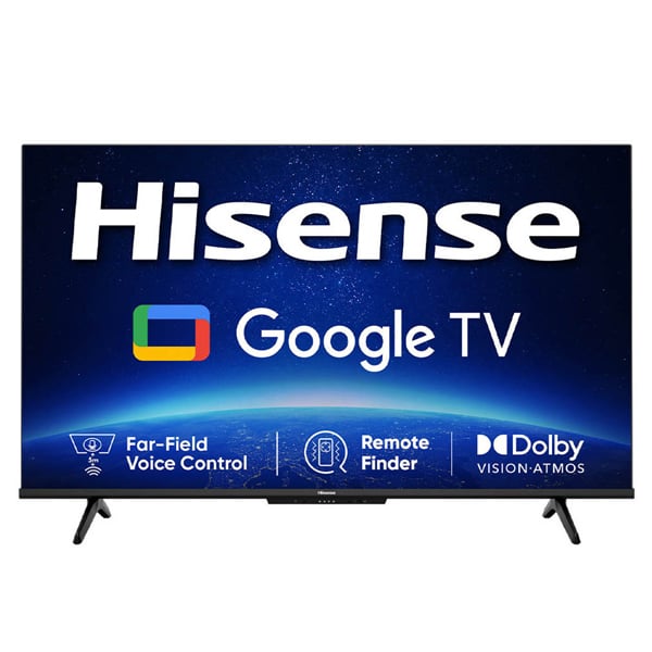 Hisense 108 cm (43 inches) Bezelless Series 4K Ultra HD Smart LED Google TV 43A6H (Black) (HISENSE43A6H)