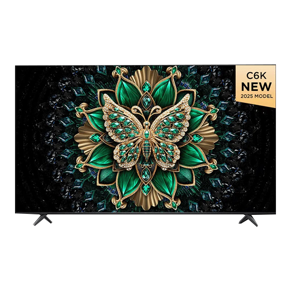 TCL 75 Inch QLED-MiniLED TV Smart Google TV, 4K Resolution (TCL75C6K)