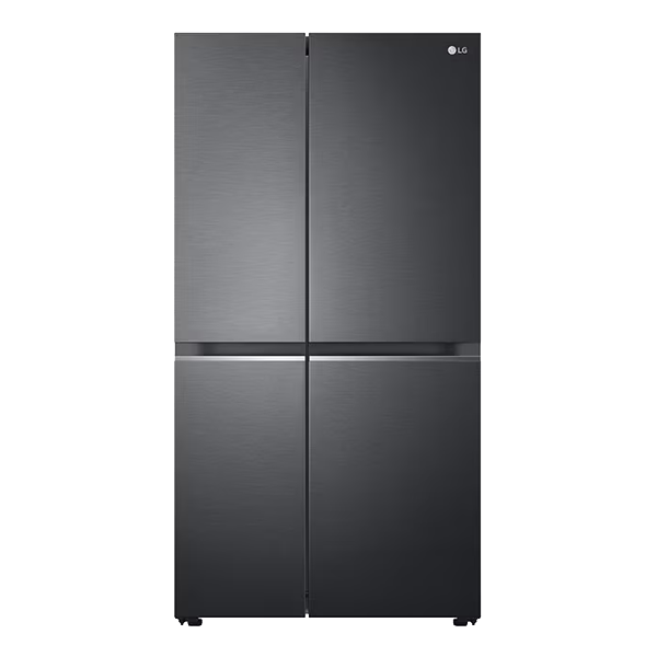 LG 655 L Frost Free Side by Side Refrigerator  (Matte Black, GLB257EMCX)