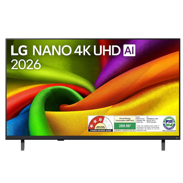 LG 189cm (75) NANO 4K UHD TV with α7 AI Processor 4K Gen9, with HDR10 Pro (75NU880B)