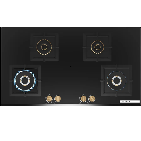 Bosch 90 cm 4 Burner Hob Series 6 True Brass 3D (PNF9B6G20I)