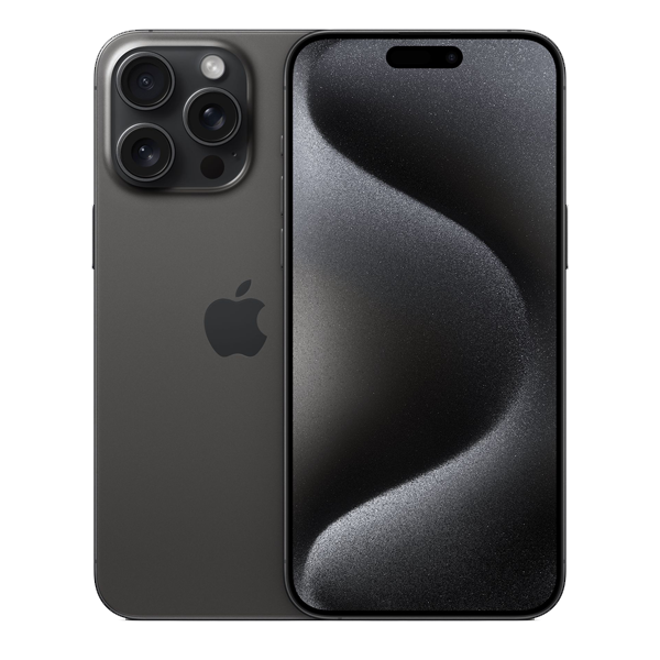 Apple iPhone 15 Pro Max (256GB, Black Titanium, IP15PROMX256BLKMU773)