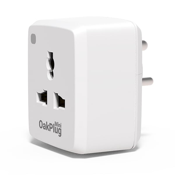 Oakter Oak Plug Mini Wi-Fi Smart Plug, White (OAKPLUGMINI)