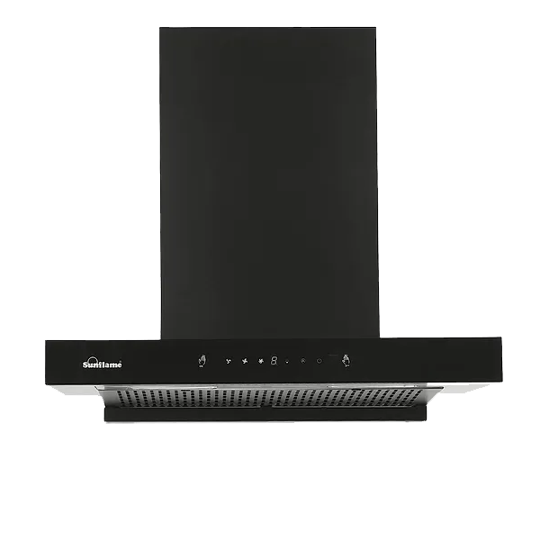 Sunflame CUPO DX 60 BK GC Auto Clean Wall Mounted Chimney  (Black, CUPODX60BKGC)