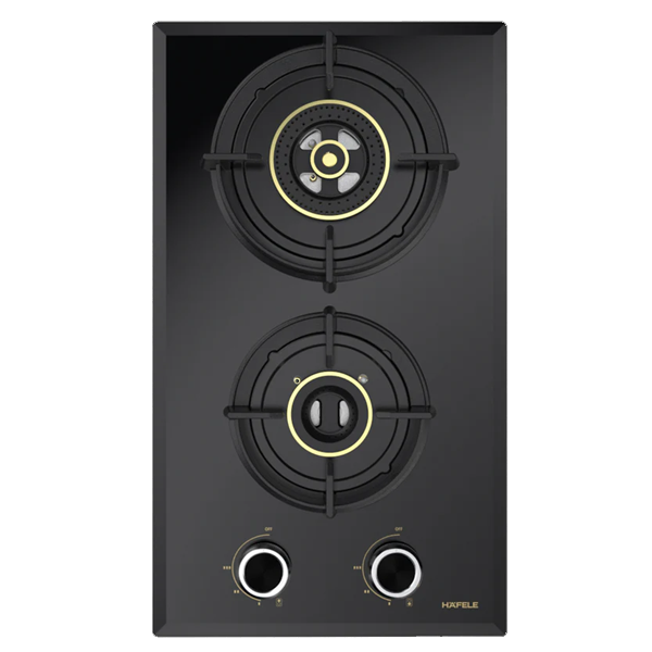 Hafele Altius FS 230 30cm 2 Burner Built-In Hob with Full Brass Burners (ALTIUSFS230)