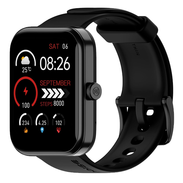 Noise ColorFit Pulse Grand 3 Smartwatch (1.69" Display, 60 Sports Modes, Heart Rate & SpO2 Monitor, Jet Black, NOISESWCFITPUSGRAND3)