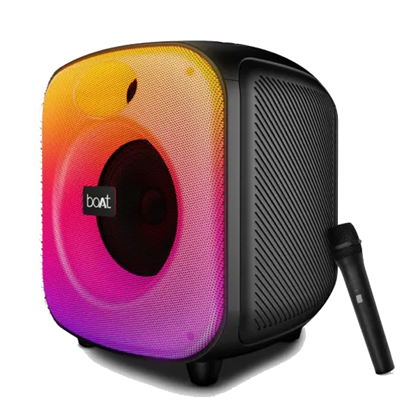 Boat PartyPal 68 Pro Wireless Party Speaker (42W boAt Signature Sound, RGB Lights, Wireless Mic, TWS Bass Boost, Bluetooth v5.3, BOATPSPARTYPAL68PRO)