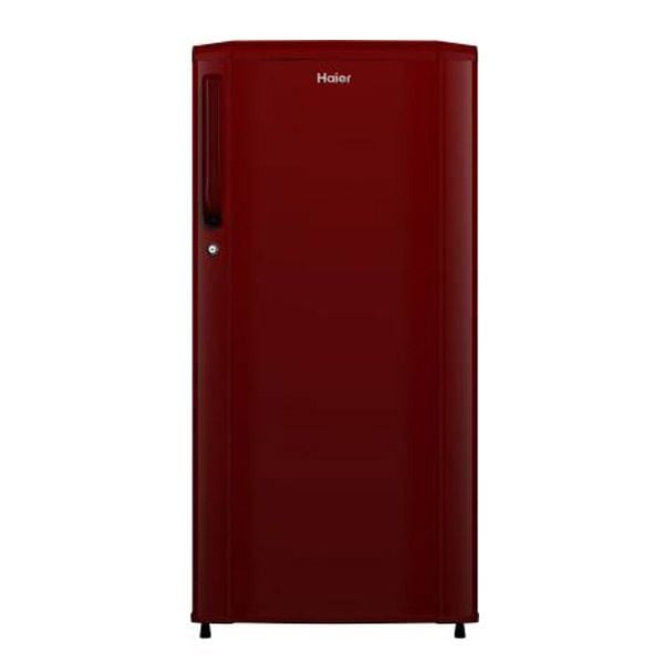 Haier 182 liters 2 Star Single Door Refrigerator, Burgundy Red (HRD1812BBRE)