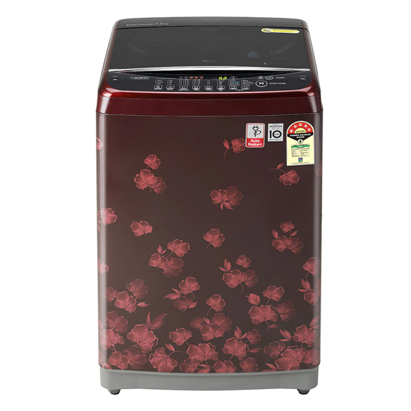 LG 7 kg 5 Star Rating Jet Spray Fully Automatic Top Load Red (T75SJDR1Z)