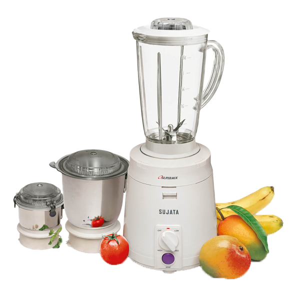Sujata Supermix Mixer Grinder|900 Watts Double Ball Bearing Motor (SUJATASUPERMIX900W3J)