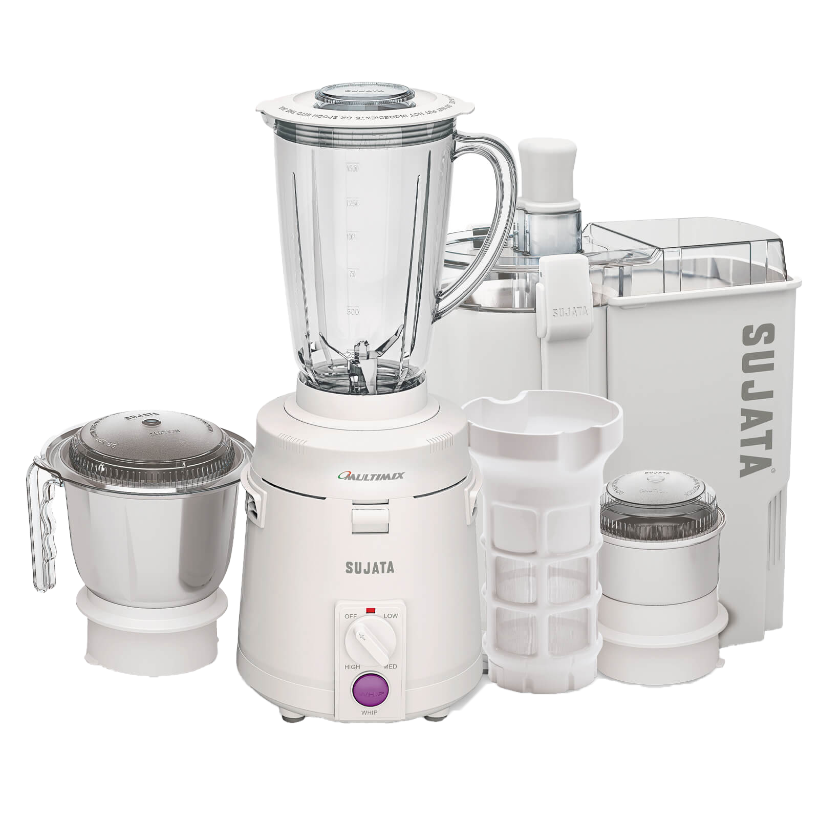 Sujata Multimix Juicer Mixer Grinder 900 Watts (SUJATAMULTIMIX900W3J)