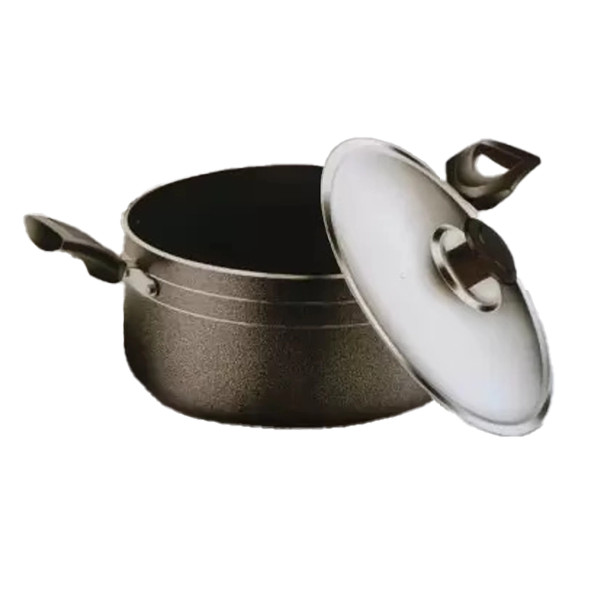 Ogera Biryani Pot 8 Ltr With Glass Lid IBP8 Non-Stick Induction (OGBIRIYANIPOT8L)