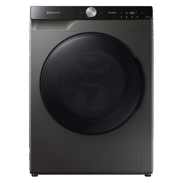 SAMSUNG 10Kg Washer with Dryer with In-built Heater Grey, Black  (WD10T704DBX)