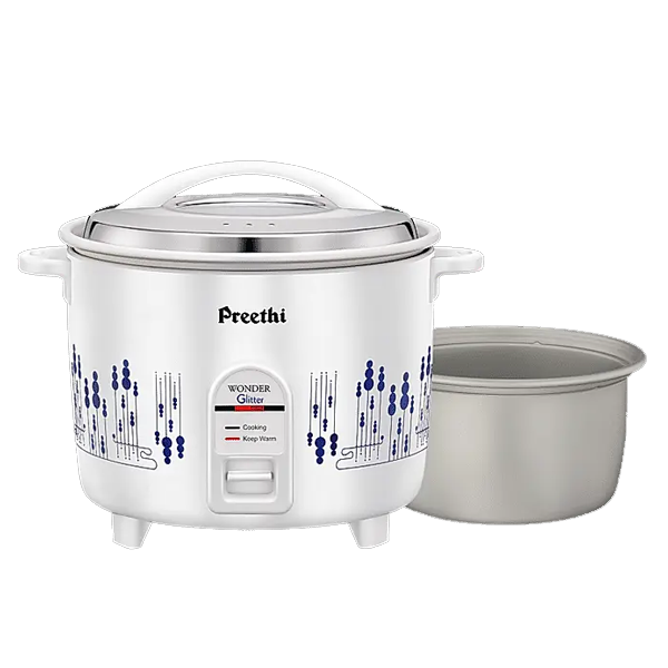 Preethi Glitter E 2.2 Ltr Rice Cooker (Double Pan, WARMERDP2.2L)